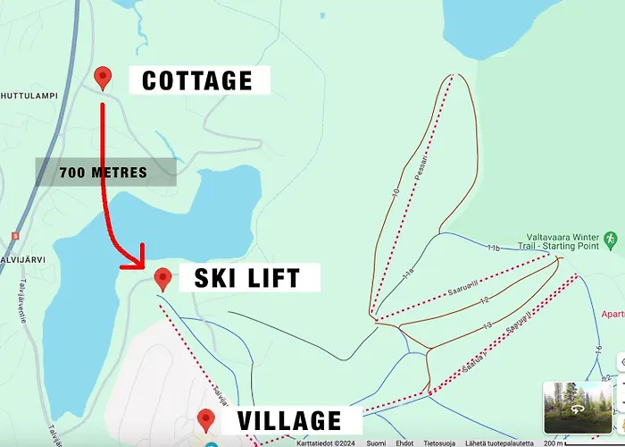 Ruka Snowcastle - Lovely Cottage, Great Location شقة *